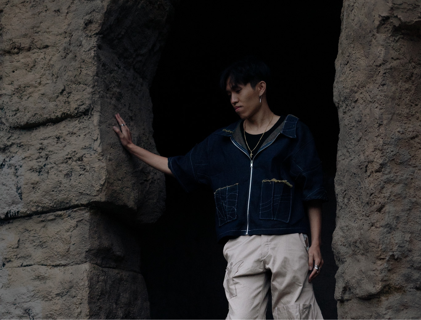 Broka 5/10 Grue Short Sleeve Denim Jacket