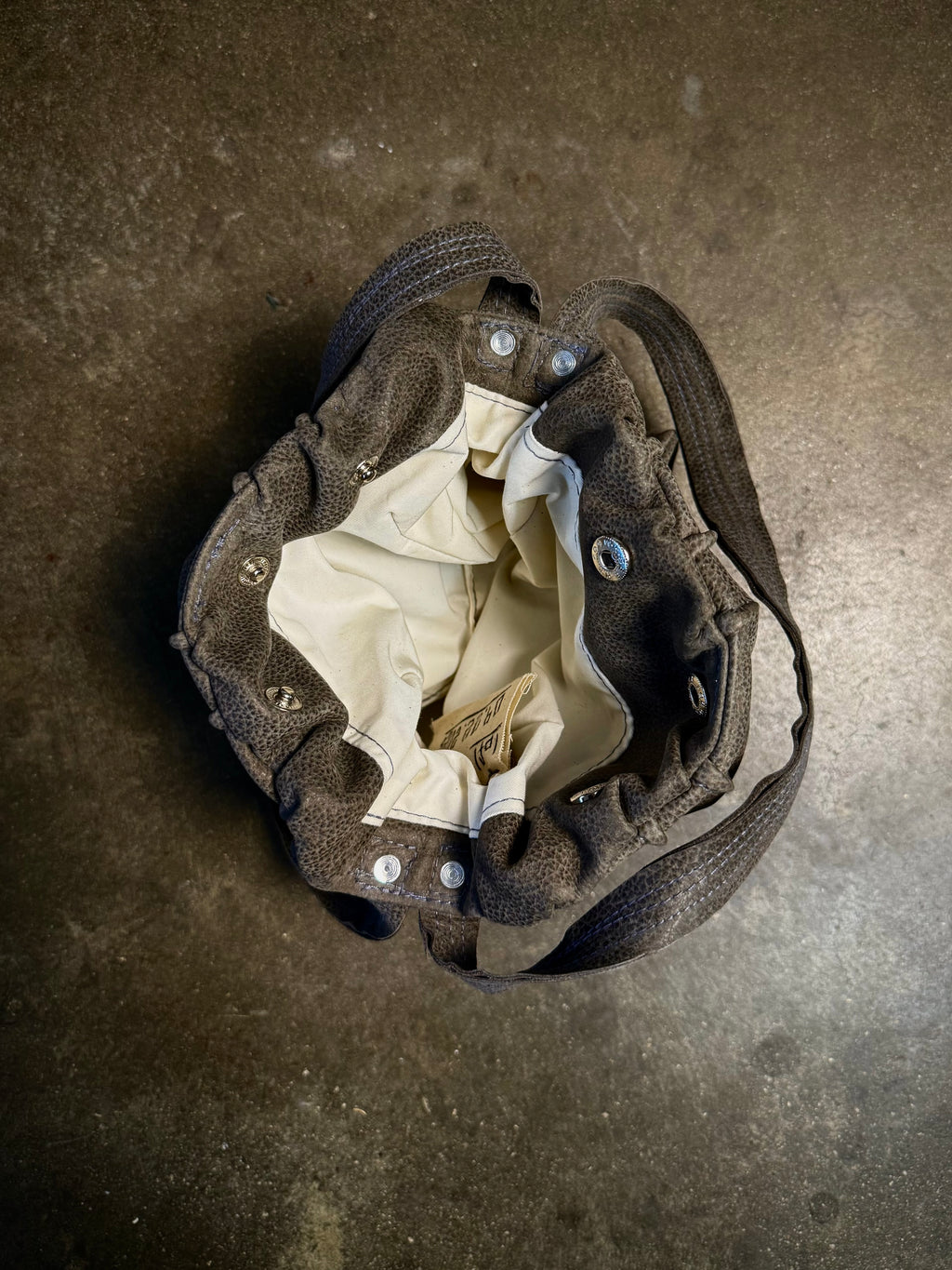 Flower Bag (1 of 1 scuffed black leather)