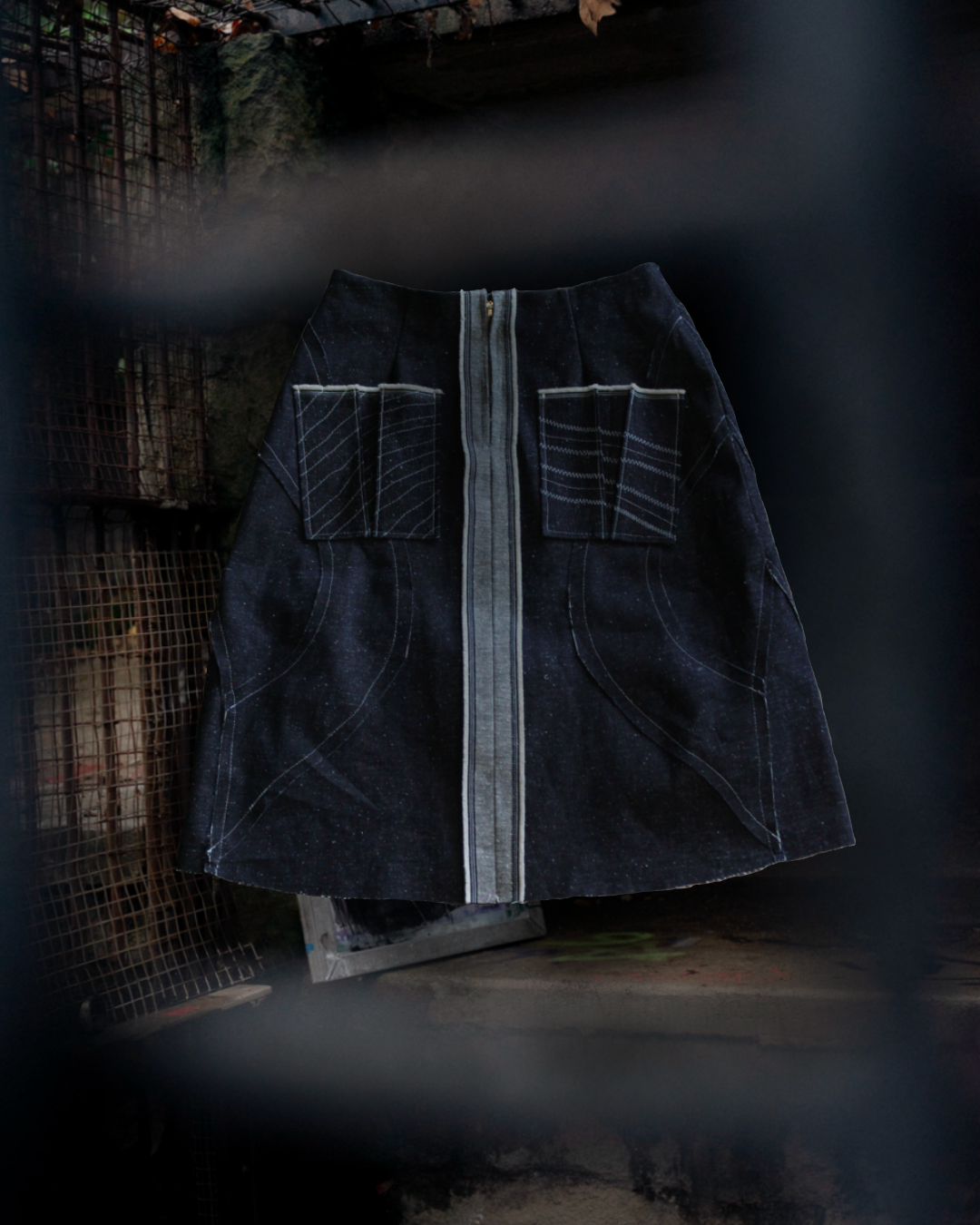 Broka 9/10 Starry Denim Skirt