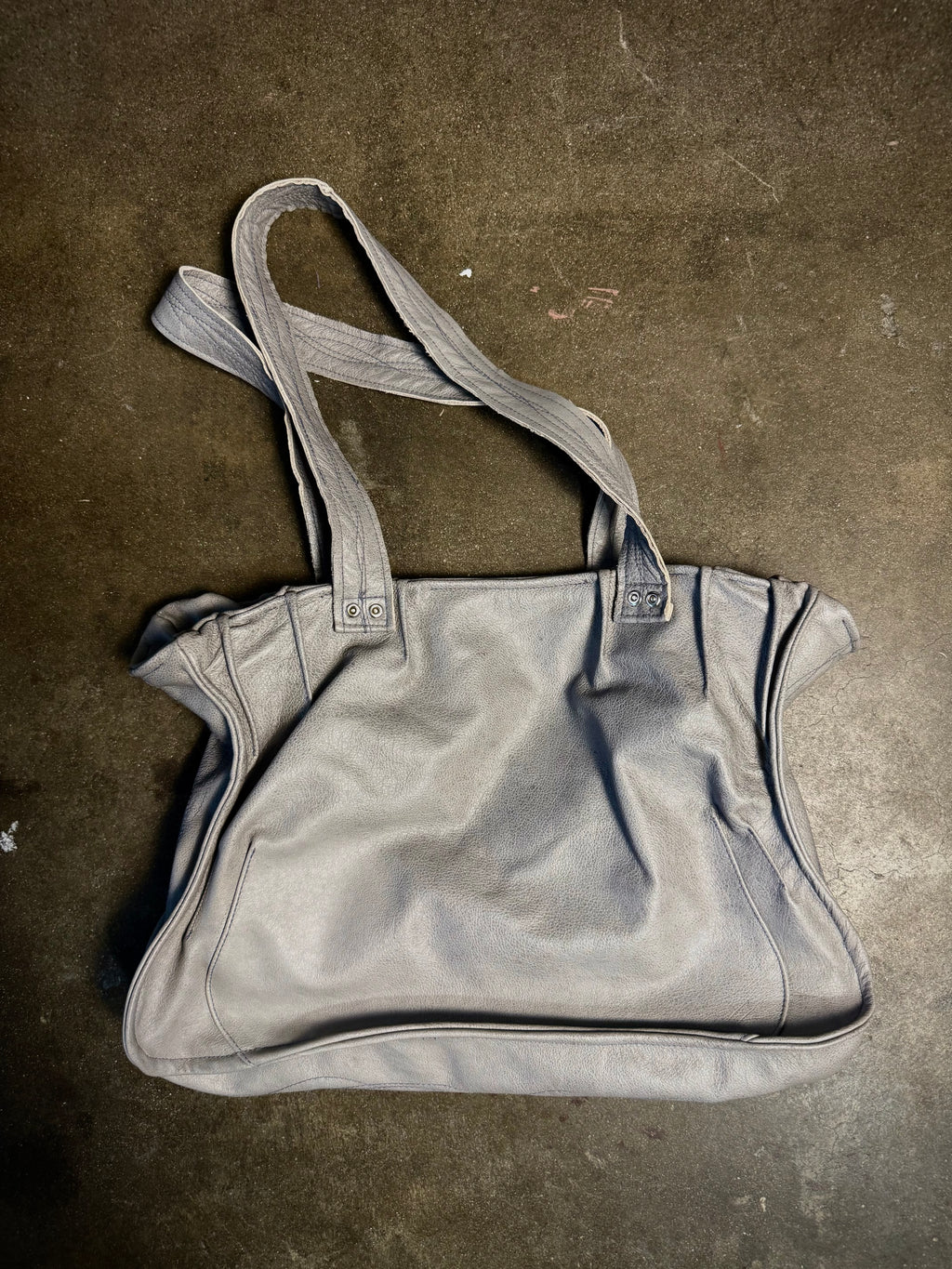 Flower Field Bag (1 of 1 Grey Leather)