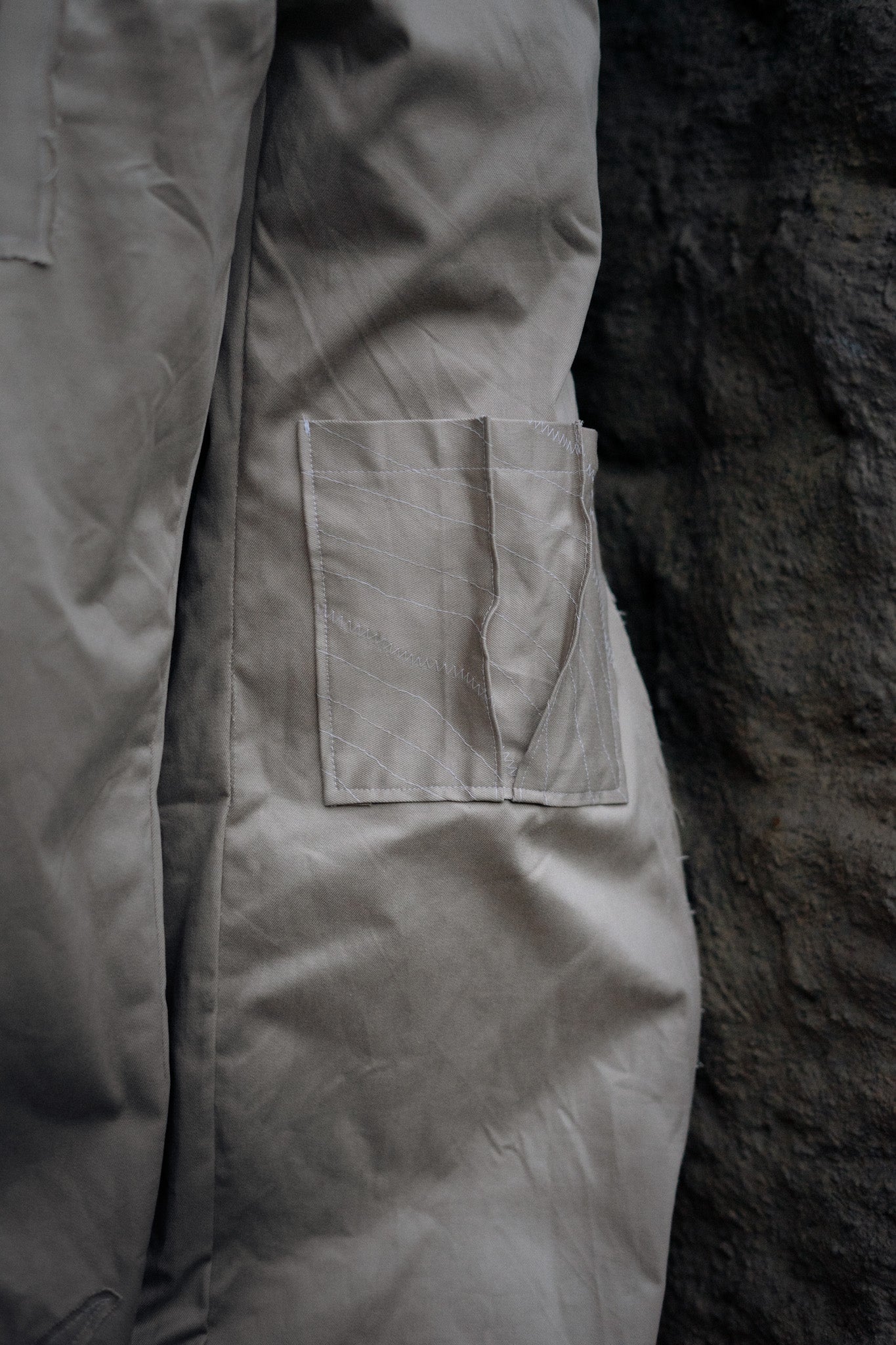 Broka 8/10 Side Pleat Khaki Pants