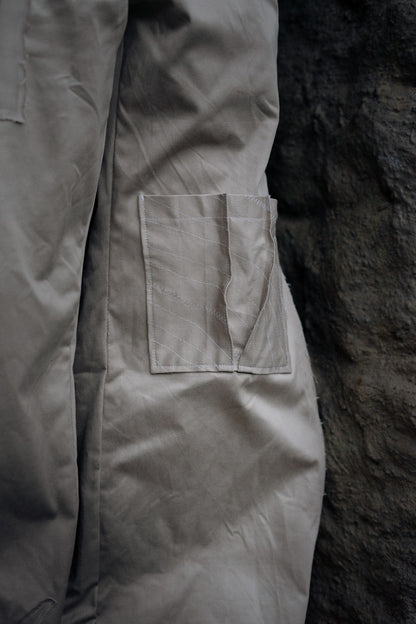 Broka 8/10 Side Pleat Khaki Pants
