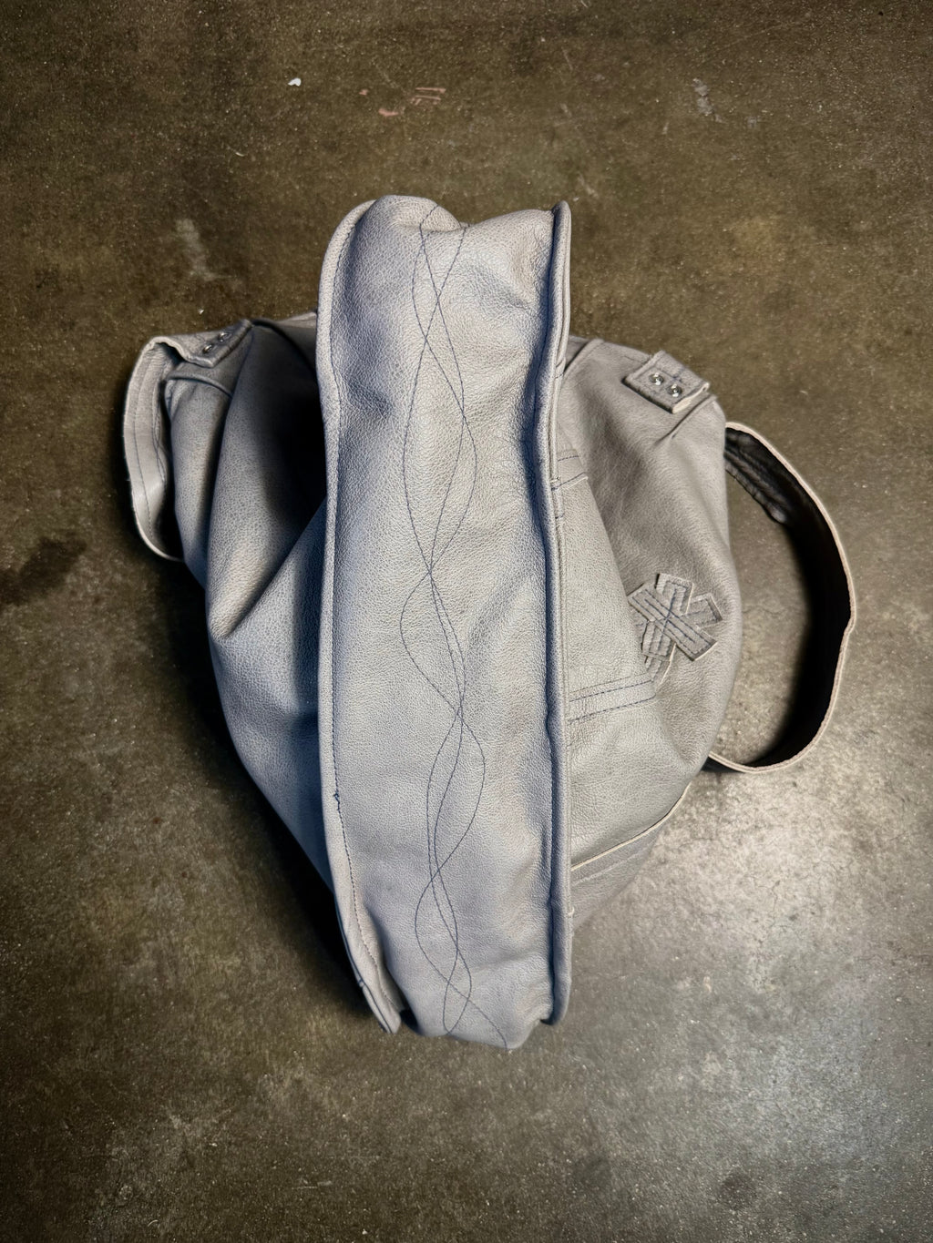 Flower Field Bag (1 of 1 Grey Leather)