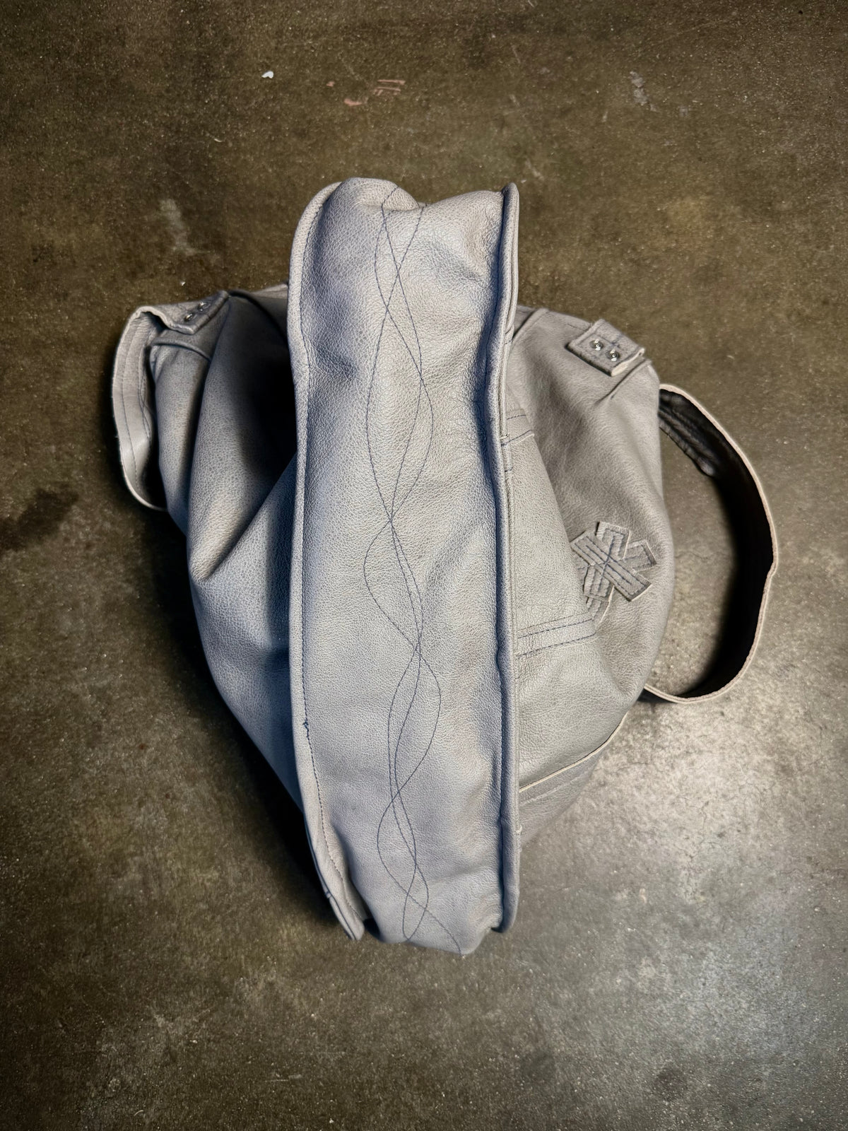 Flower Field Bag (1 of 1 Grey Leather)