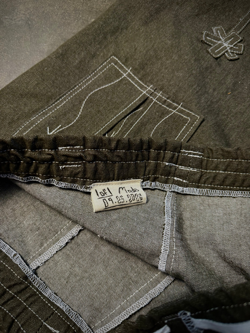 Flower Track Pants (1 of 1 Green Denim)