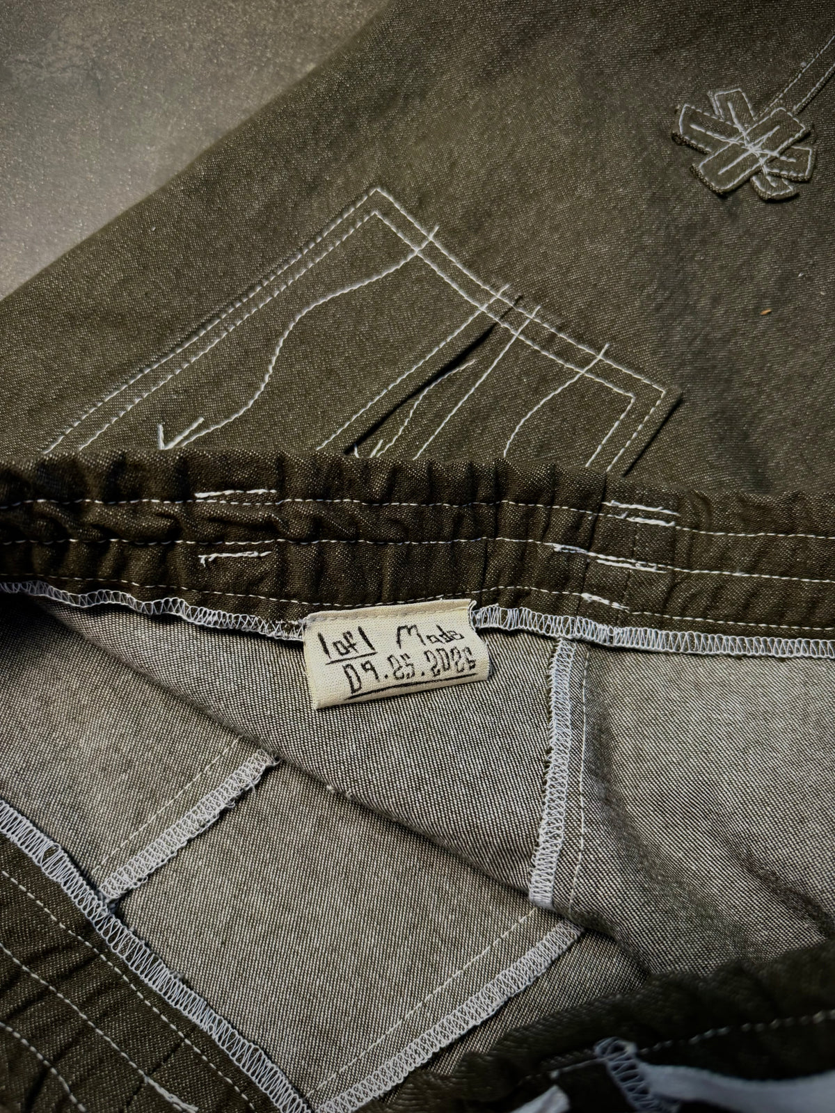Flower Track Pants (1 of 1 Green Denim)