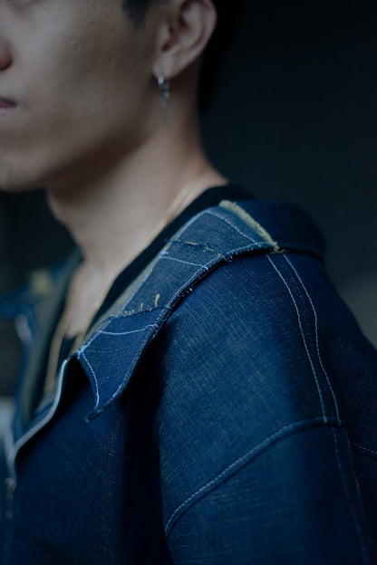Broka 5/10 Grue Short Sleeve Denim Jacket