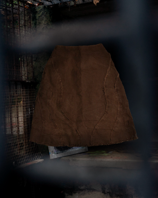 Broka 10/10 Brown Denim Skirt
