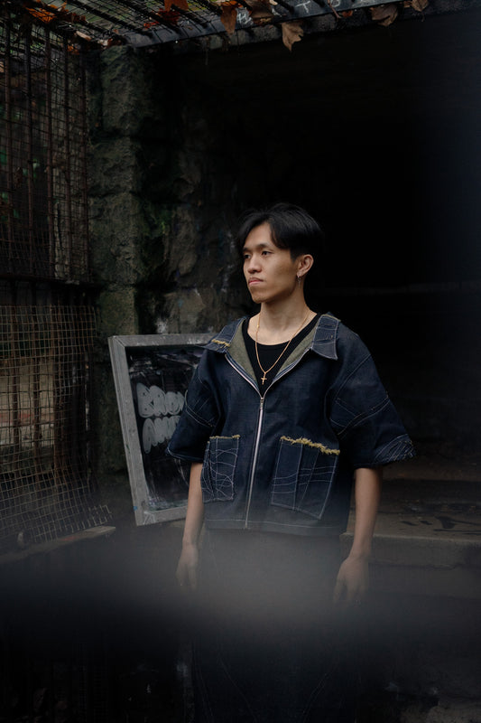 Broka 5/10 Grue Short Sleeve Denim Jacket