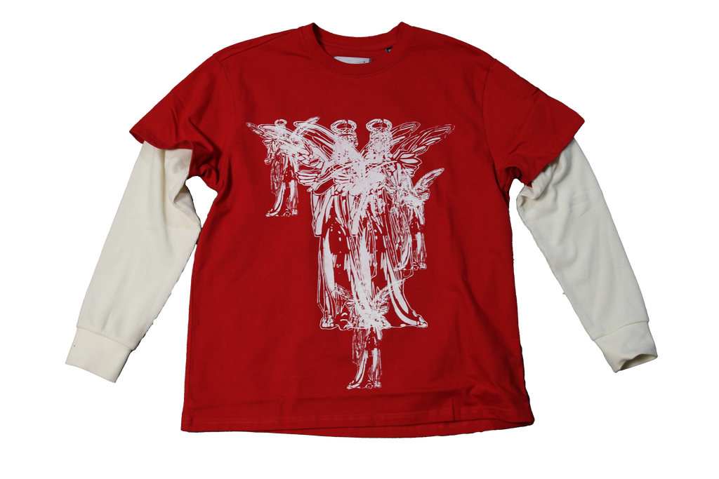 Skater tee with thermal sleeves