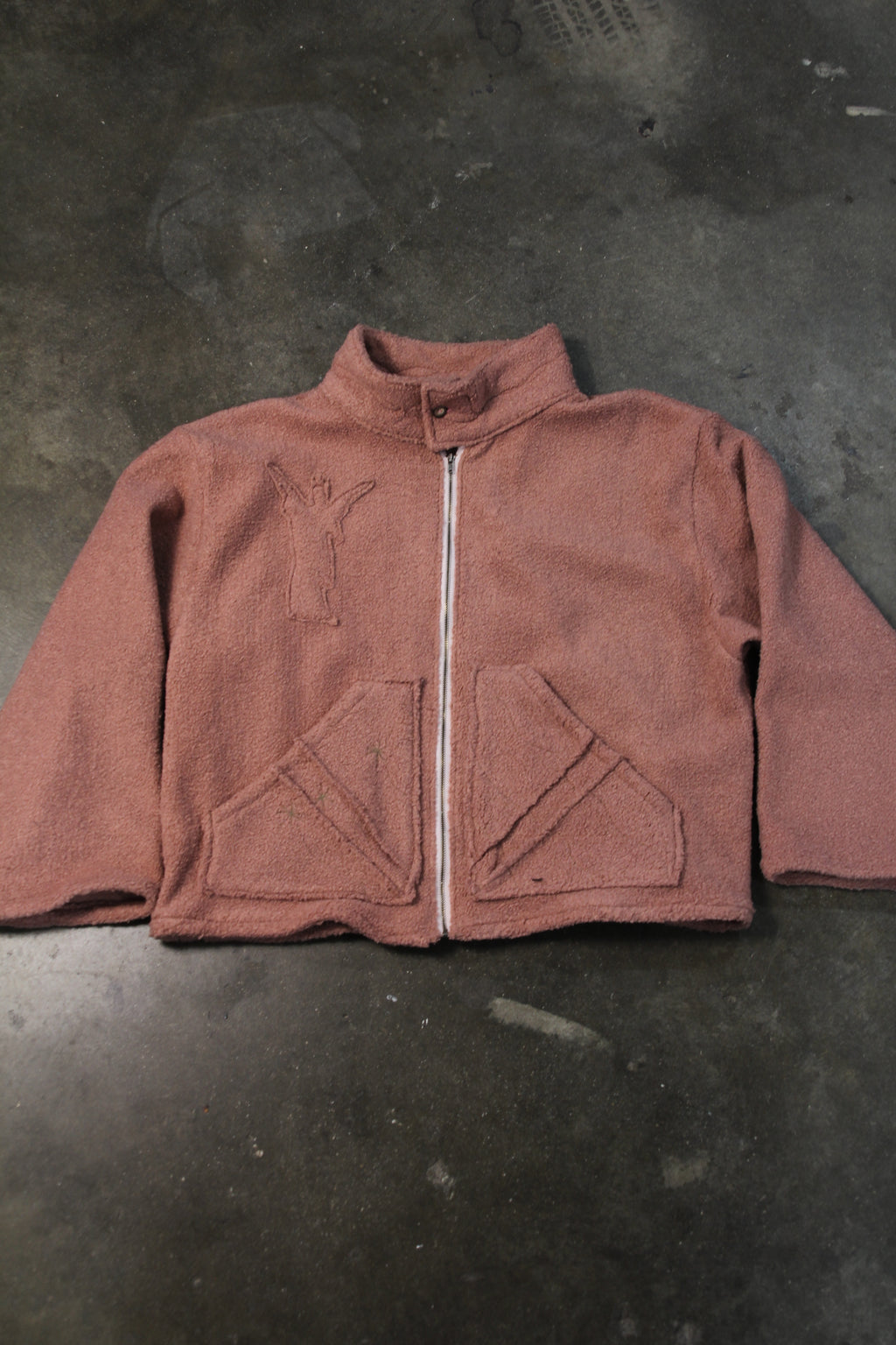 1 of 1 Cuffed Neck Zip Up