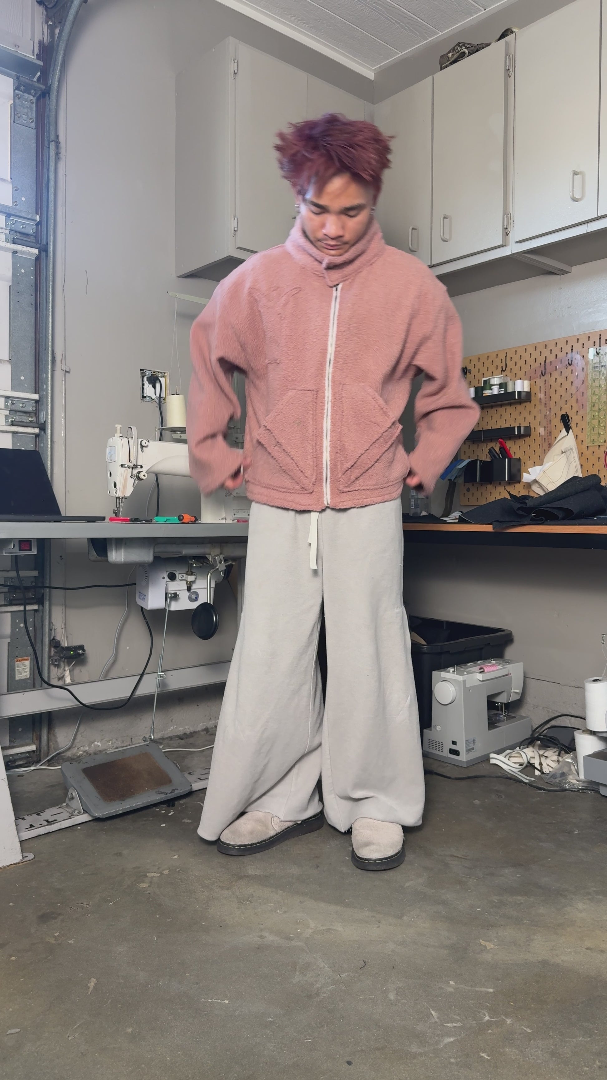 1 of 1 Cuffed Neck Zip Up